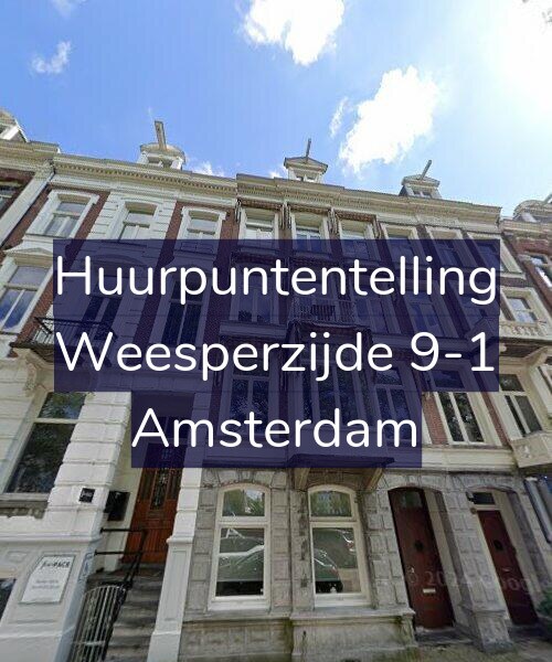 Foto gevel Huurpuntentelling voor Weesperzijde 9-1, Amsterdam