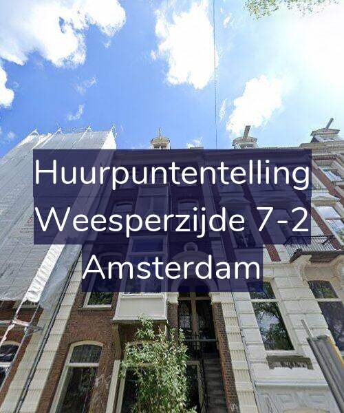 Foto gevel Huurpuntentelling voor Weesperzijde 7-2, Amsterdam