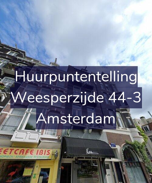 Foto gevel Huurpuntentelling voor Weesperzijde 44-3, Amsterdam