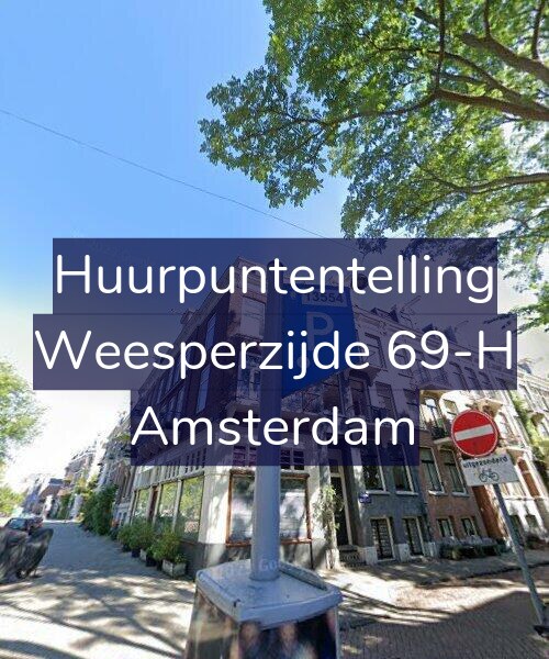 Foto gevel Huurpuntentelling voor Weesperzijde 69-H, Amsterdam