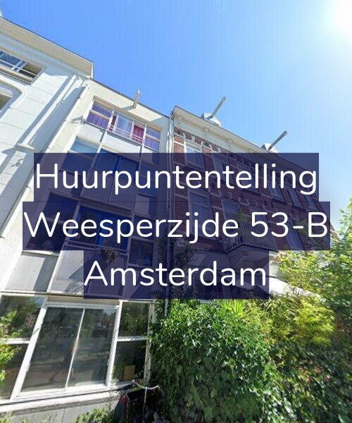 Foto gevel Huurpuntentelling voor Weesperzijde 53-B, Amsterdam