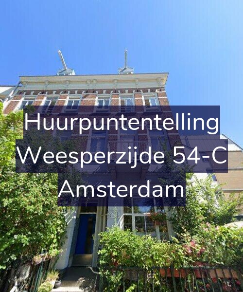 Foto gevel Huurpuntentelling voor Weesperzijde 54-C, Amsterdam