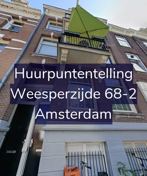Foto gevel Huurpuntentelling voor Weesperzijde 68-2, Amsterdam