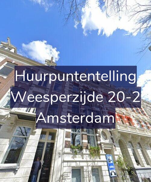 Foto gevel Huurpuntentelling voor Weesperzijde 20-2, Amsterdam