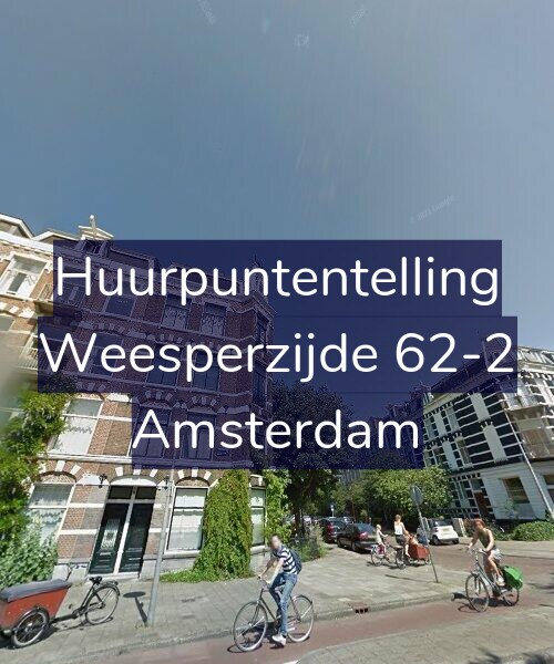 Foto gevel Huurpuntentelling voor Weesperzijde 62-2, Amsterdam