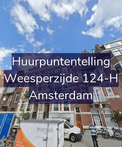 Foto gevel Huurpuntentelling voor Weesperzijde 124-H, Amsterdam