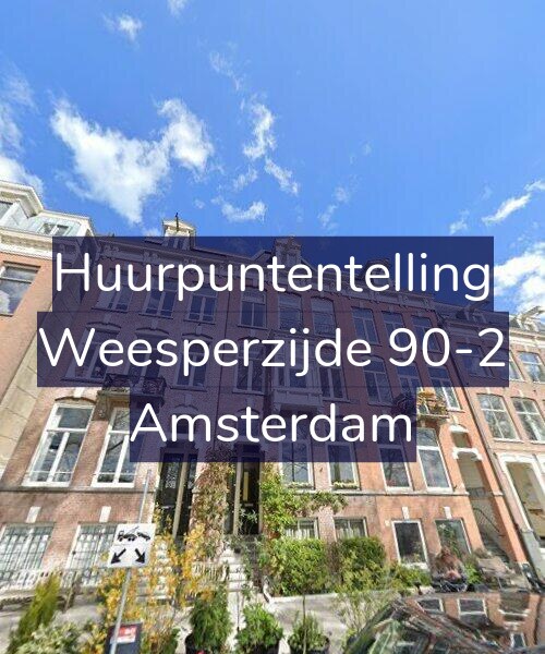 Foto gevel Huurpuntentelling voor Weesperzijde 90-2, Amsterdam
