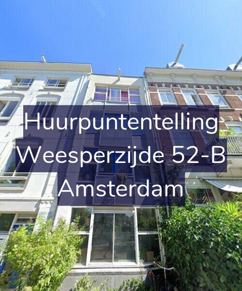 Foto gevel Huurpuntentelling voor Weesperzijde 52-B, Amsterdam