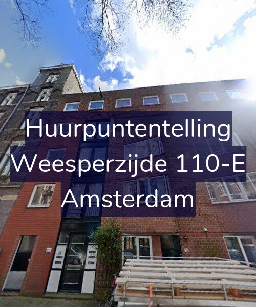 Foto gevel Huurpuntentelling voor Weesperzijde 110-E, Amsterdam
