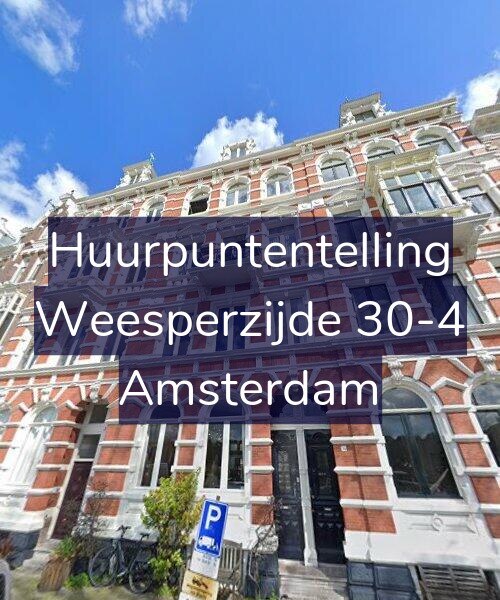 Foto gevel Huurpuntentelling voor Weesperzijde 30-4, Amsterdam