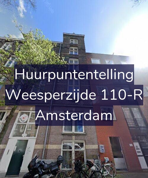 Foto gevel Huurpuntentelling voor Weesperzijde 110-R, Amsterdam