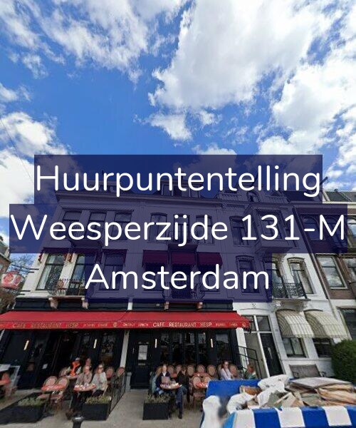 Foto gevel Huurpuntentelling voor Weesperzijde 131-M, Amsterdam