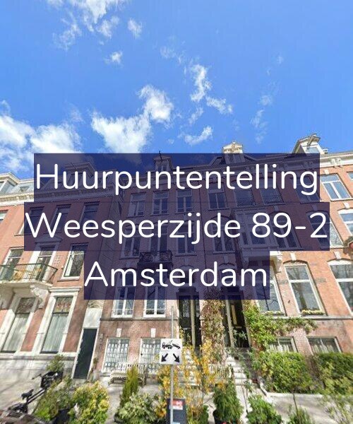 Foto gevel Huurpuntentelling voor Weesperzijde 89-2, Amsterdam