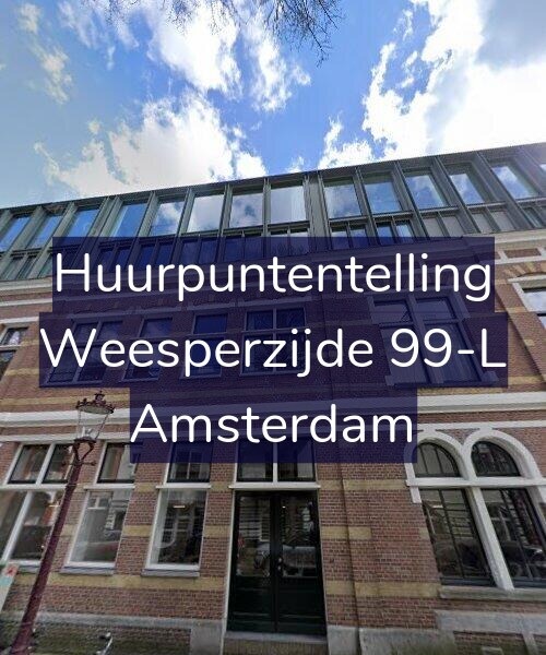 Foto gevel Huurpuntentelling voor Weesperzijde 99-L, Amsterdam
