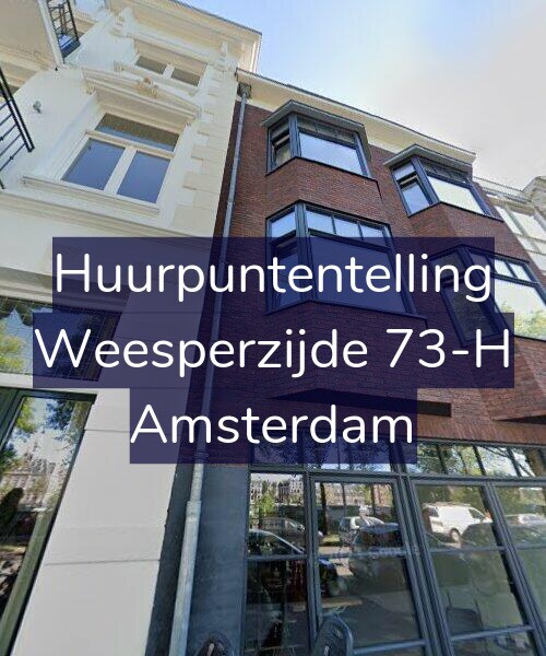 Foto gevel Huurpuntentelling voor Weesperzijde 73-H, Amsterdam
