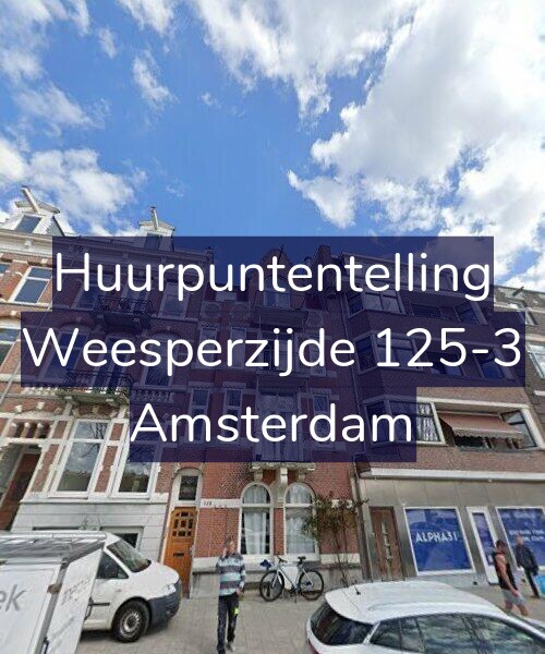 Foto gevel Huurpuntentelling voor Weesperzijde 125-3, Amsterdam