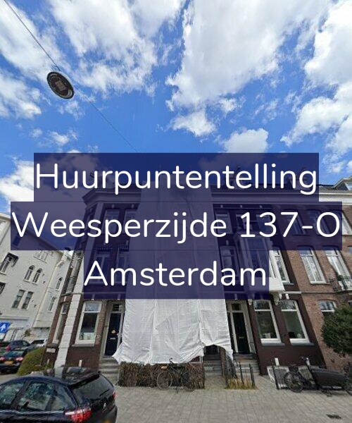 Foto gevel Huurpuntentelling voor Weesperzijde 137-O, Amsterdam