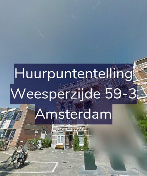Foto gevel Huurpuntentelling voor Weesperzijde 59-3, Amsterdam