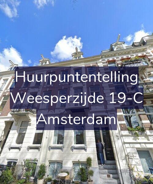 Foto gevel Huurpuntentelling voor Weesperzijde 19-C, Amsterdam