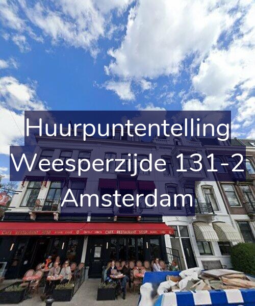 Foto gevel Huurpuntentelling voor Weesperzijde 131-2, Amsterdam