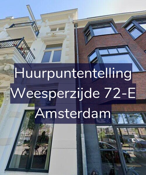 Foto gevel Huurpuntentelling voor Weesperzijde 72-E, Amsterdam