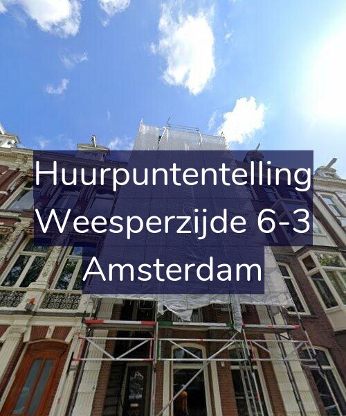 Foto gevel Huurpuntentelling voor Weesperzijde 6-3, Amsterdam