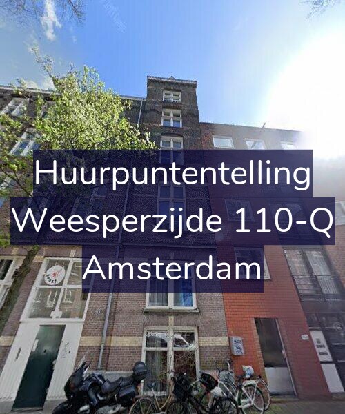 Foto gevel Huurpuntentelling voor Weesperzijde 110-Q, Amsterdam