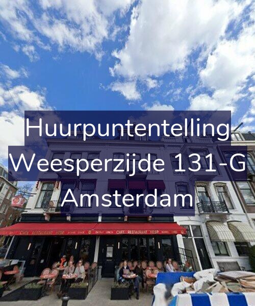 Foto gevel Huurpuntentelling voor Weesperzijde 131-G, Amsterdam