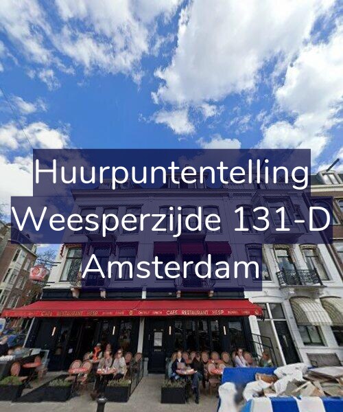 Foto gevel Huurpuntentelling voor Weesperzijde 131-D, Amsterdam