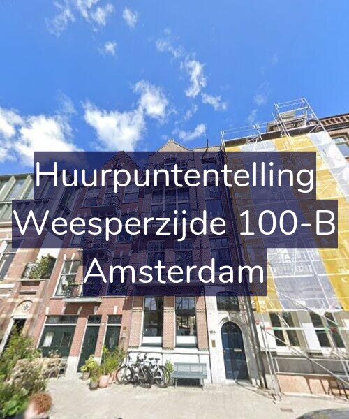 Foto gevel Huurpuntentelling voor Weesperzijde 100-B, Amsterdam