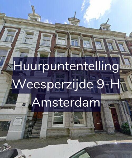 Foto gevel Huurpuntentelling voor Weesperzijde 9-H, Amsterdam