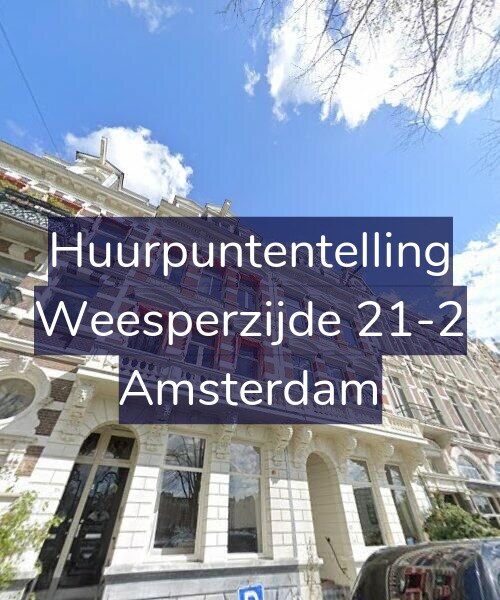 Foto gevel Huurpuntentelling voor Weesperzijde 21-2, Amsterdam