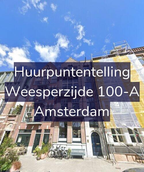 Foto gevel Huurpuntentelling voor Weesperzijde 100-A, Amsterdam