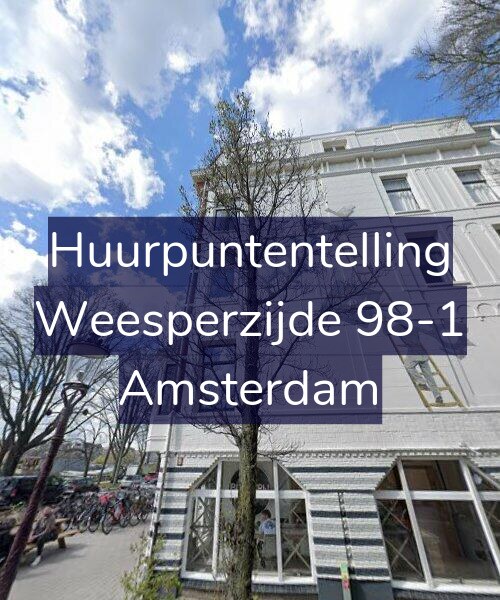 Foto gevel Huurpuntentelling voor Weesperzijde 98-1, Amsterdam