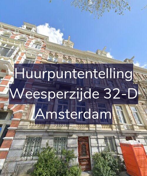 Foto gevel Huurpuntentelling voor Weesperzijde 32-D, Amsterdam