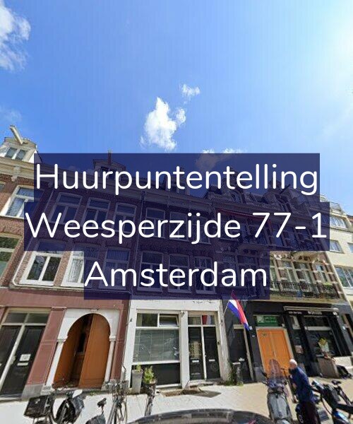 Foto gevel Huurpuntentelling voor Weesperzijde 77-1, Amsterdam
