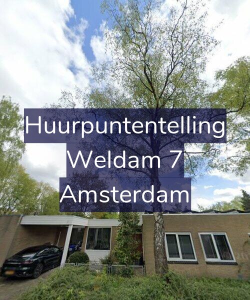 Foto gevel Huurpuntentelling voor Weldam 7, Amsterdam
