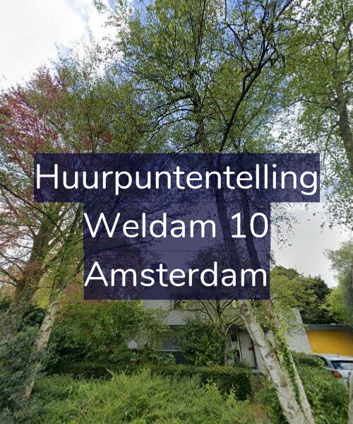 Foto gevel Huurpuntentelling voor Weldam 10, Amsterdam