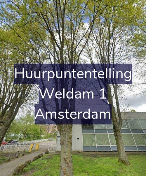 Foto gevel Huurpuntentelling voor Weldam 1, Amsterdam