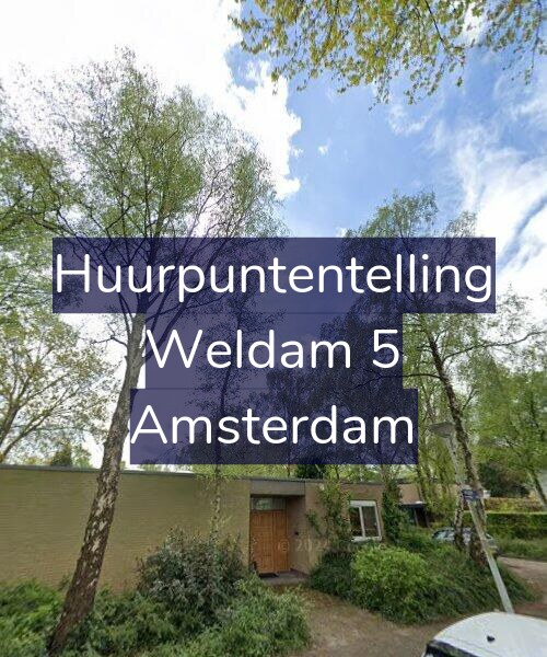 Foto gevel Huurpuntentelling voor Weldam 5, Amsterdam