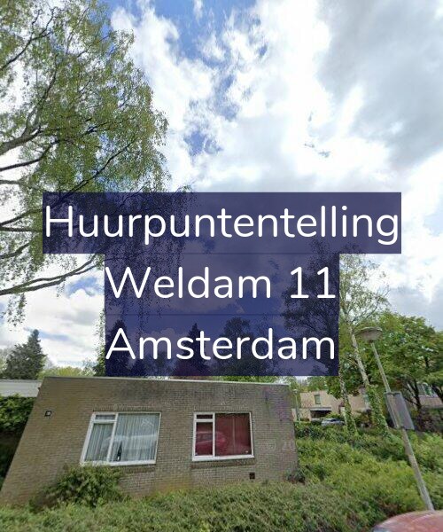 Foto gevel Huurpuntentelling voor Weldam 11, Amsterdam