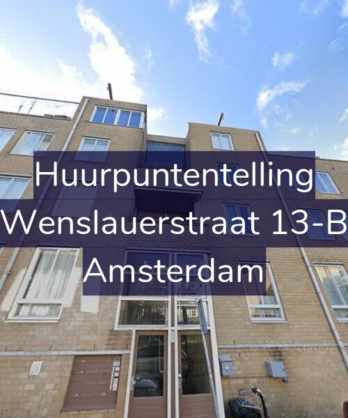 Foto gevel Huurpuntentelling voor Wenslauerstraat 13-B, Amsterdam