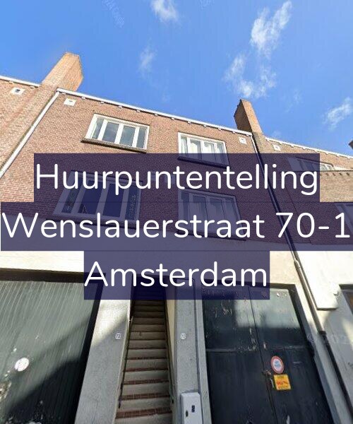 Foto gevel Huurpuntentelling voor Wenslauerstraat 70-1, Amsterdam