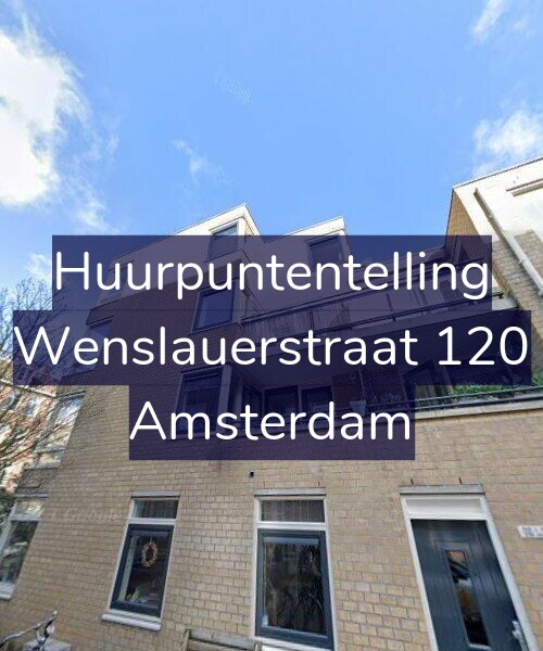 Foto gevel Huurpuntentelling voor Wenslauerstraat 120, Amsterdam