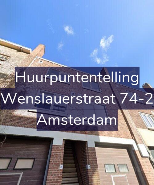Foto gevel Huurpuntentelling voor Wenslauerstraat 74-2, Amsterdam