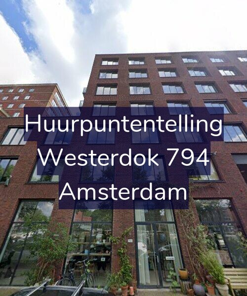 Foto gevel Huurpuntentelling voor Westerdok 794, Amsterdam