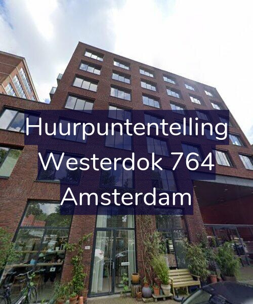 Foto gevel Huurpuntentelling voor Westerdok 764, Amsterdam