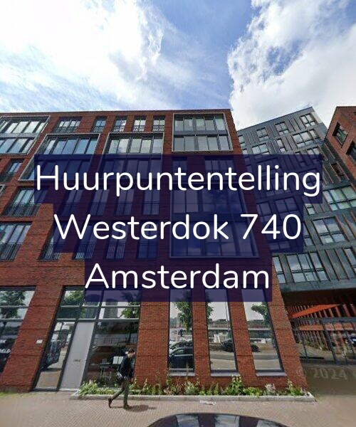 Foto gevel Huurpuntentelling voor Westerdok 740, Amsterdam
