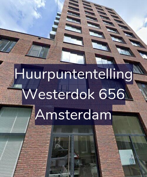 Foto gevel Huurpuntentelling voor Westerdok 656, Amsterdam