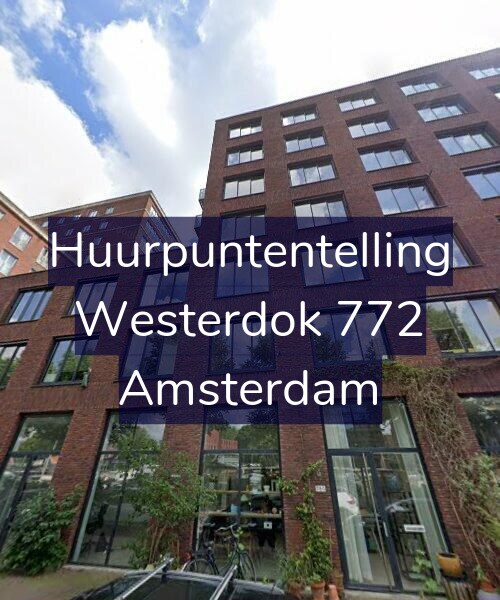 Foto gevel Huurpuntentelling voor Westerdok 772, Amsterdam